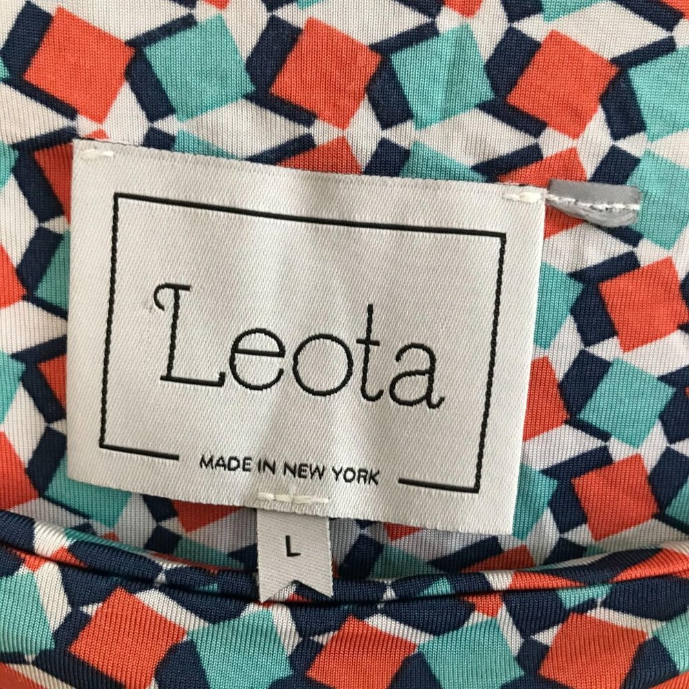 Leota Maternity Dress Geometric Print Large - Picture 4 of 9